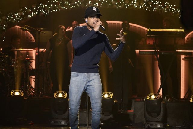 Chance the Rapper performed "Paradise" and "Sunday Candy"